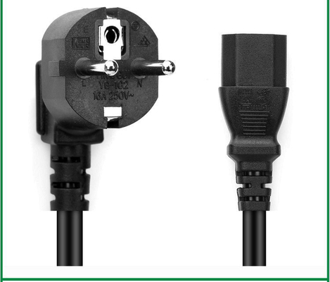 Βούλωμα CEE7/7 Schuko στα σκοινιά δύναμης IEC 60320 C15 VDE για την εγχώρια συσκευή