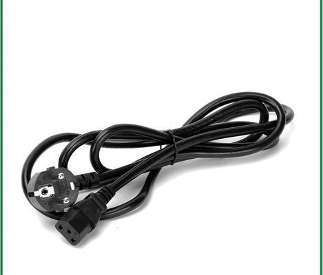 Ευρωπαϊκό IEC 60320 σκοινί δύναμης C15 VDE CEE7/7 Schuko Plu 2 καρφιτσών